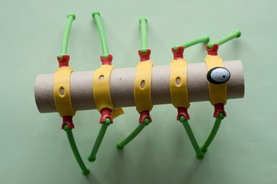 Caterpillar, a toy made with Toyi